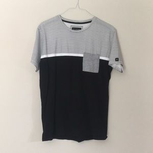 Zanerobe Stripped color block tee